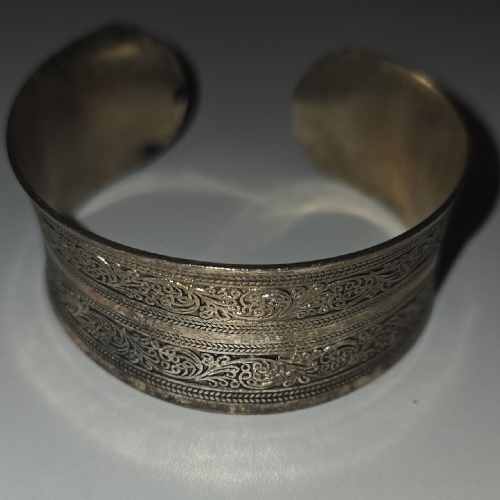 Intricate Silver Cuff Bracelet